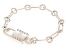 HERMES エルメス ジュエリー アルファケリー カデナ ブレスレット 925 シルバー 17.6g【473】