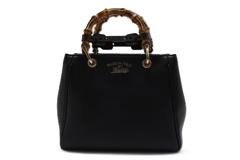 GUCCI グッチ バンブー ミニショッパー 2way ショルダーバッグ 368823 ブラック バンブー/レザー 【460】2120000310423