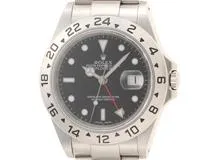 Y番　ROLEX　ロレックス　時計　エクスプローラーⅡ　16570　ブラック文字盤　SS　自動巻き　メンズ　M