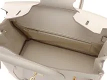 HERMES　エルメス　バーキン30　クレ　ゴールド金具　エプソン　B刻印　【432】2120000310775