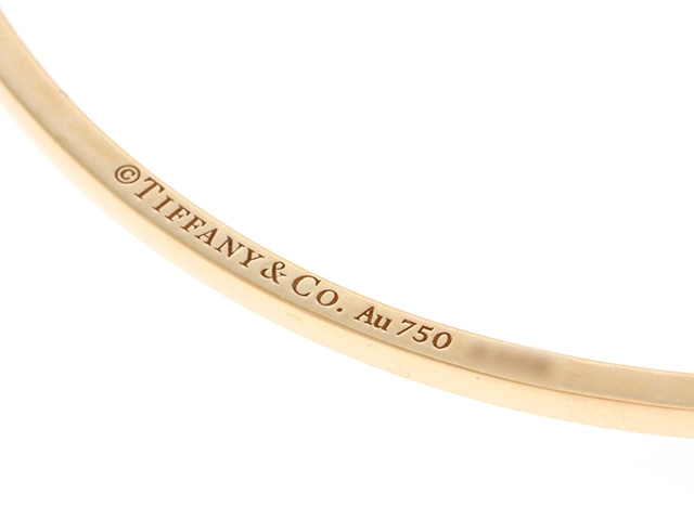 TIFFANY&CO ティファニー Tスマイルスモール 74957013 K18イエローゴールド ダイヤモンド 約2.8g【430】2120000311024