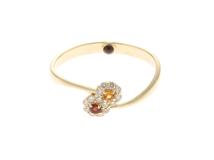 JEWELRY ノンブランド ジュエリー 指輪 リング K18 イエローゴールド ダイヤモンド 13号 1.9g【473】