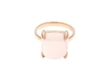 TIFFANY&CO ティファニー シュガースタックリング 指輪 PG ピンクゴールド ローズクォーツ 6.6g 2120000311208【200】