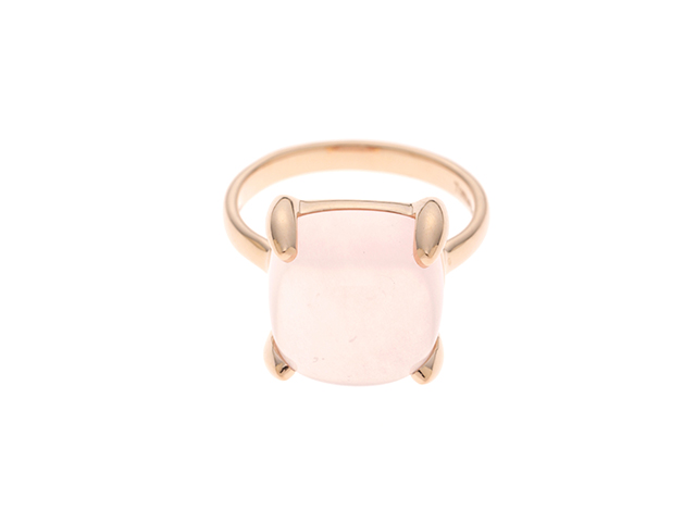 極希少 美品 ティファニー シュガースタック ローズクォーツ リング UU37 極希少 美品 ティファニー シュガースタック ローズクォーツ