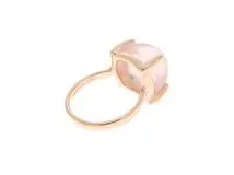 TIFFANY&CO ティファニー シュガースタックリング 指輪 PG ピンクゴールド ローズクォーツ 6.6g 2120000311208【200】