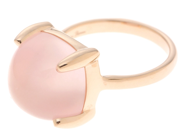 TIFFANY&CO ティファニー シュガースタックリング 指輪 PG ピンクゴールド ローズクォーツ 6.6g 2120000311208【200】