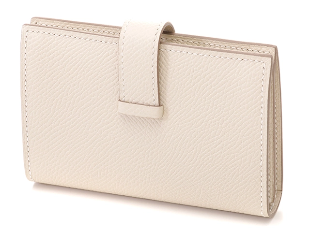 Hermès エルメス ベアン カードケース クレ ゴールド金具 【471】L