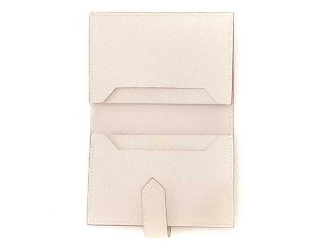 Hermès エルメス ベアン カードケース クレ ゴールド金具 【471】L