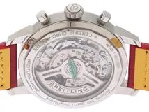 BREITLING　ブライトリング　時計　トップタイムB01フォードサンダーバード　AB0176　自動巻き　SS/レザー　ホワイト文字盤メンズ【431】2120000311420