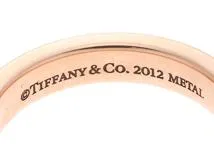 TIFFANY＆CO ティファニー ジュエリー 指輪 1837ナロー リング ローズゴールドプレート メタル 14号 4.4g【473】