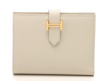 HERMES エルメス ベアンコンパクト エプソン クレ ゴールド金具 ヴォーエプソン 2120000314063 【432】