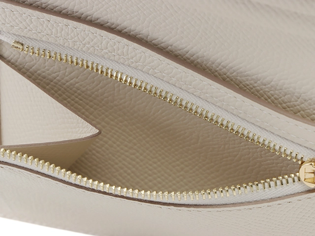 HERMES エルメス ベアンコンパクト エプソン クレ ゴールド金具 ヴォーエプソン 2120000314063 【432】