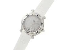 Chopard ショパール 腕時計 ハッピー スノーフレーク 27/8949 ステンレス/ラバー ダイヤモンドホワイト文字盤 クォーツ【472】SJ