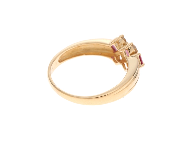 JEWELRY ノンブランドジュエリー リング 指輪 K18 ゴールド ルビー 0.32ct ダイヤモンド 12号 【460】2120000314438