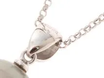 JEWELRY　ジュエリー　ネックレス　K18ホワイトゴールド　ブラックパール　約10.0mm　約3.6g　2120000314728【207】