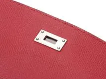 Hermès　エルメス　ケリー・ウォレット　ルビー　シルバー金具　□N刻印　2010年頃製造　ヴォーエプソン　【471】L