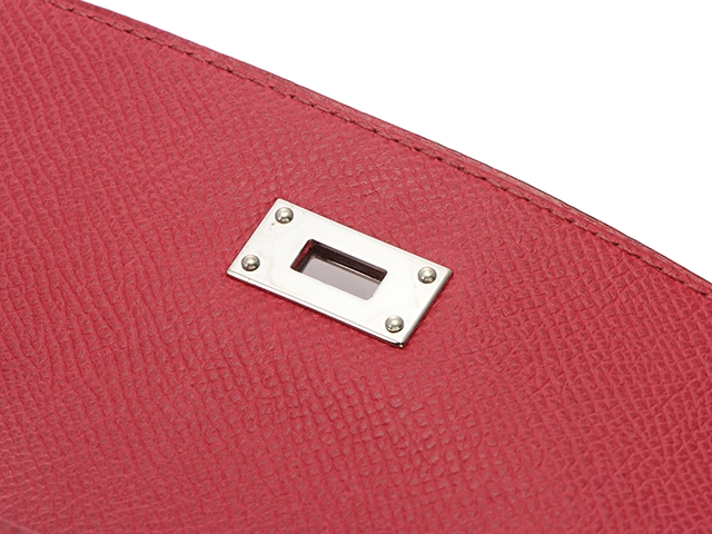 Hermès エルメス ケリー・ウォレット ルビー シルバー金具 □N刻印 2010年頃製造 ヴォーエプソン 【471】L