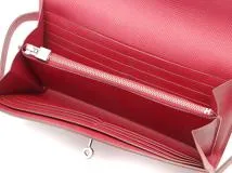 Hermès　エルメス　ケリー・ウォレット　ルビー　シルバー金具　□N刻印　2010年頃製造　ヴォーエプソン　【471】L