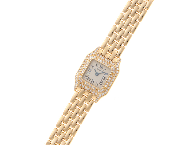 最終値下げ Cartier カルティエ パンテール アフターダイヤ Cartier - カルティエ CARTIER パンテールSM ラウンド K18YG