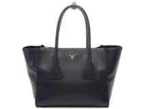 PRADA プラダ 2wayバッグ ネイビー レザー 1BG625【430