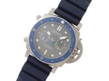 PANERAI　パネライ　サブマーシブル　クロノ　ギョーム　ネリーエディション800本限定　PAM00982　チタン/ラバーベルト　メンズ　腕時計（ 2120000317095）【200】C