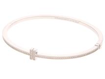 TIFFANY&CO  ティファニーアンドコー　ブレスレット　ヒンジTワイヤーBL　18Kホワイトゴールド　ダイヤモンド　19.3ｇ　62273100　箱付き　【472】HA