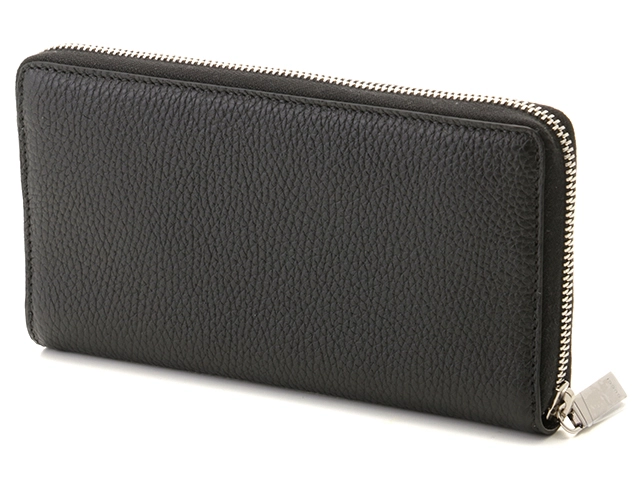 GUCCI グッチ ロゴジップアラウンドウォレット ブラック レザー 771154 2120000317934【472】