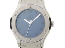 HUBLOT ウブロ メンズ オートマチック ベルルッティ スクリット オーシャンブルー 511.NX.050B.VR.BER16 ブルー文字盤 TI/SS/レザー【472】HK