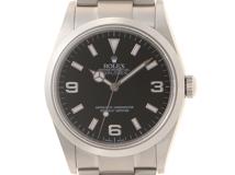 ROLEX　ロレックス　エクスプローラー1　ボーイズ腕時計　ステンレススチール　ブラック文字盤　Y文字盤　手巻き　114270　2120000318726　【205】