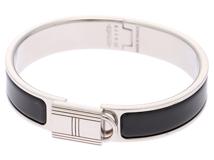 HERMES　エルメス　クリックカデナＰＭ　ブラック　エナメル　ステンレス【472】HG