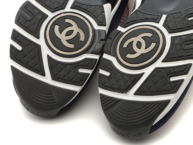 CHANEL シャネル ココマークスニーカー レディース36.5 マルチカラー