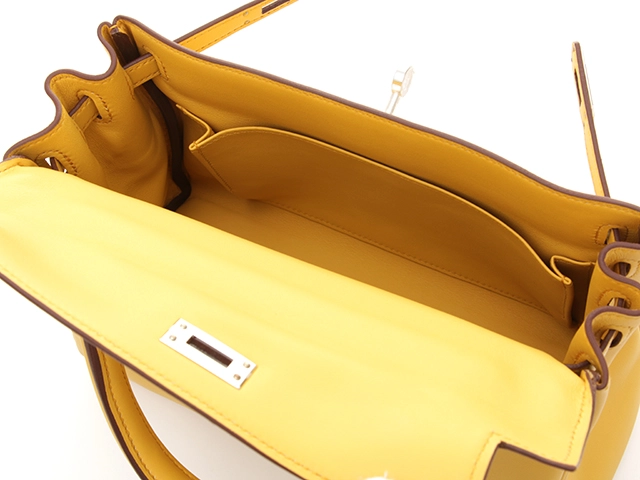 HERMES　エルメス　ケリー25　サン　シルバー金具　スウィフト　W刻印　【432】2120000319747