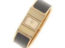 HERMES エルメス ロケ L01.201 レディース クオーツ ゴールド文字盤  