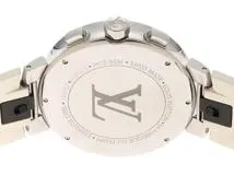 LOUIS VUITTON　ルイヴィトン　時計　タンブールムーンスターGM　Q8D10Z　シルバー文字盤　ステンレススチール/ラバー　クォーツ　メンズ