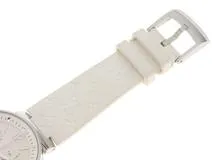 LOUIS VUITTON　ルイヴィトン　時計　タンブールムーンスターGM　Q8D10Z　シルバー文字盤　ステンレススチール/ラバー　クォーツ　メンズ