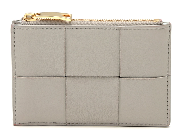 BOTTEGA VENETA ボッテガ・ヴェネタ カセット フラグメントケース グレー/ライトブルー レザー 765460【430】2120000320507