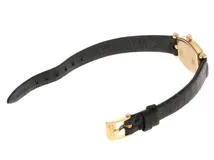 Van Cleef & Arpels　ヴァンクリーフ＆アーペル　クラシックトノー・ダイヤベゼル　YG/クロコダイルレザー　122968B2　クォーツ　レディース腕時計【431】