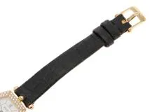 Van Cleef & Arpels　ヴァンクリーフ＆アーペル　クラシックトノー・ダイヤベゼル　YG/クロコダイルレザー　122968B2　クォーツ　レディース腕時計【431】