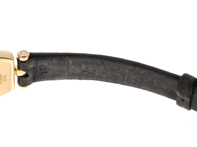 Van Cleef & Arpels　ヴァンクリーフ＆アーペル　クラシックトノー・ダイヤベゼル　YG/クロコダイルレザー　122968B2　クォーツ　レディース腕時計【431】