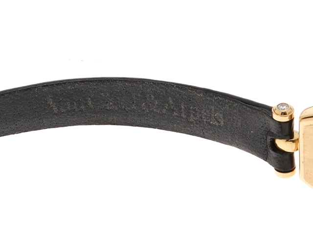 Van Cleef & Arpels　ヴァンクリーフ＆アーペル　クラシックトノー・ダイヤベゼル　YG/クロコダイルレザー　122968B2　クォーツ　レディース腕時計【431】