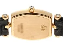 Van Cleef & Arpels　ヴァンクリーフ＆アーペル　クラシックトノー・ダイヤベゼル　YG/クロコダイルレザー　122968B2　クォーツ　レディース腕時計【431】