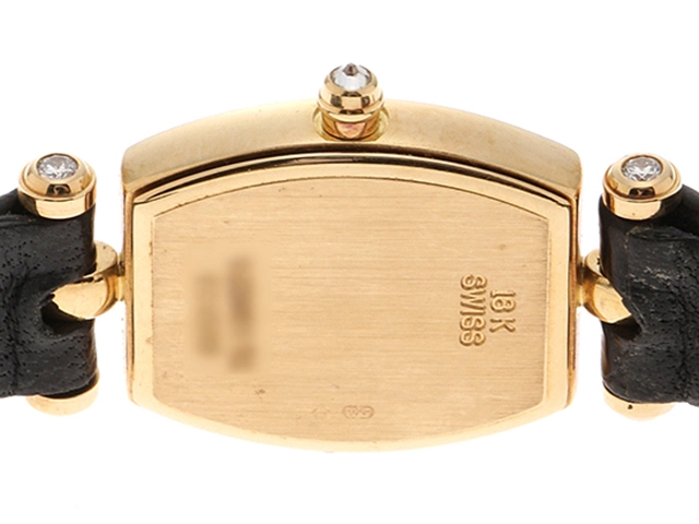 Van Cleef & Arpels　ヴァンクリーフ＆アーペル　クラシックトノー・ダイヤベゼル　YG/クロコダイルレザー　122968B2　クォーツ　レディース腕時計【431】