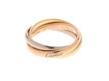 Cartier カルティエ トリニティリング スモールモデル B4235100 47号 K18ホワイトゴールド/イエローゴールド/ピンクゴールド 2025年4月正規品【472】SJ