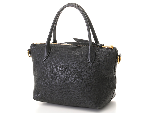 PRADA プラダ 2wayバッグ ブラック レザー 1BA111