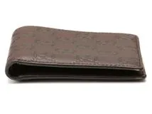 GUCCI グッチ 財布 グッチシマ 二つ折札入れ 145754 ダーク