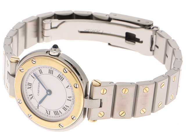 Cartier カルティエ レディース クオーツ サントス ラウンドSM  