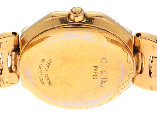 DIOR ディオール スィング 48 133 ゴールド文字盤 ゴールドメッキ