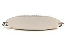 JIMMY CHOO ジミーチュウ スタッズ ボディバッグ ホワイト／ブラック／ＳＶ レザー【430】2120000323379