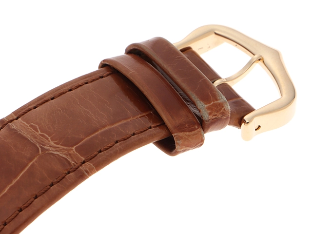 Cartier カルティエ レディース クオーツ タンク・ルイLM W1529756 ホワイト文字盤 K18YG/アリゲーター【472】HK