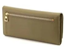 LOEWE ロエベ ペブル 長財布 コンティネンタルウォレット カーキ カーフ【473】